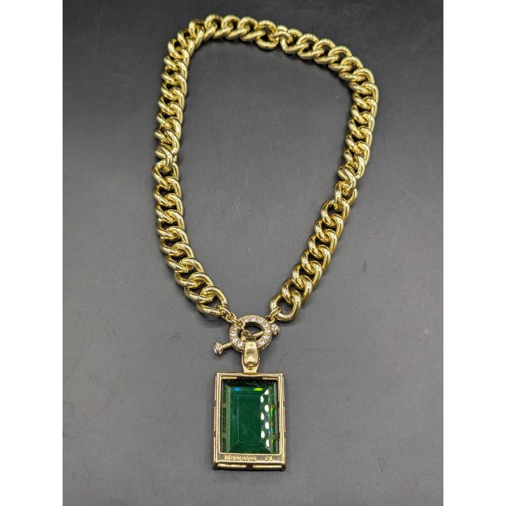 HEIDI DAUS Hot Rocks SET Green Erinite Necklace & Bracelet - Picture 8 of 16